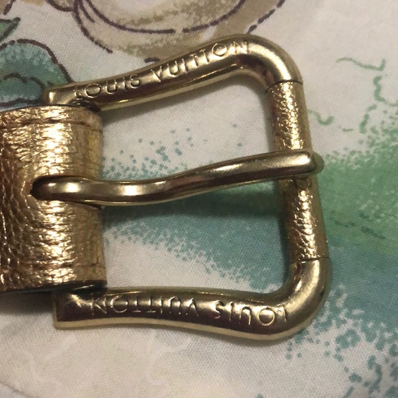 LOUIS VUITTON Leather Riveted Trunk Belt - Picture 2 of 5